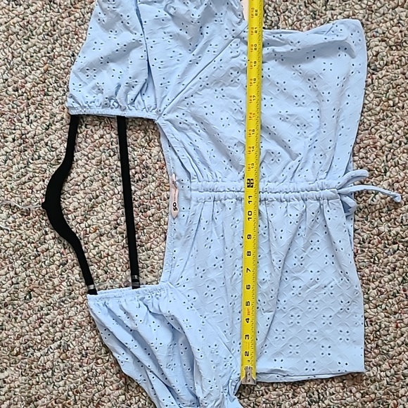 SO BRAND WOMENS BLUE JUNIOR SIZE PUFF SLEEVE SUMMER TOP PLUS SIZE 3X - Picture 11 of 14